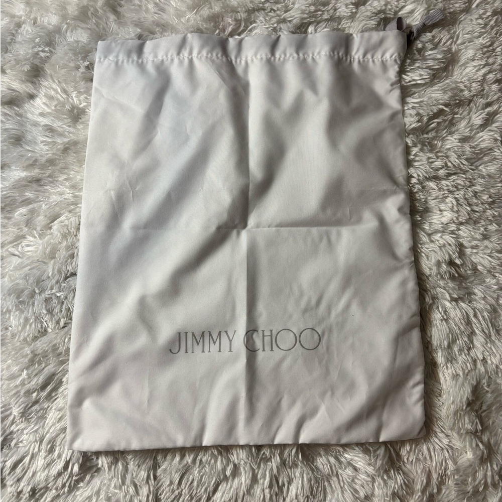 Jimmy Choo White Storage Bag 13.5”x17”